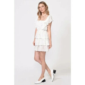 NWT Adelyn Rae Darlene Swiss Dot Embroidered Mini